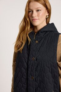 Eb & Ive Sansi Quilted Long Vest