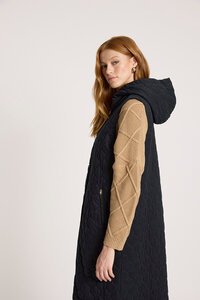 Eb & Ive Sansi Quilted Long Vest
