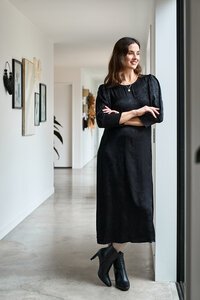 Oh Three Curved Empire Line Dress