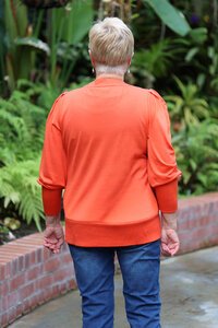 Foil Shoulder Detail Top