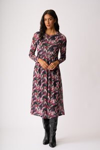 Foil Mesh Flock Yeah Dress