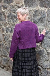 Memo Cropped Split Side Sweater