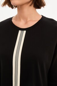 Tirelli Stripe Front 3/4 Sleeve Tee
