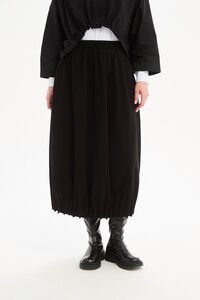 Tirelli Jersey Pin Tuck Hem Skirt
