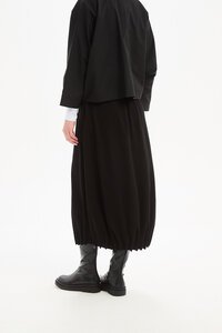 Tirelli Jersey Pin Tuck Hem Skirt