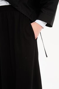 Tirelli Jersey Pin Tuck Hem Skirt