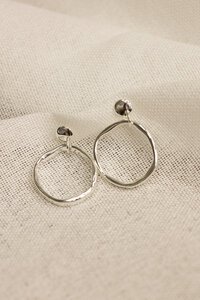 She Jewellery Sculpted Oval Earrings