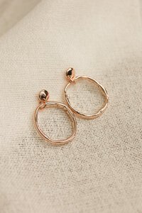 She Jewellery Sculpted Oval Earrings