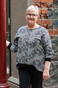 Zafina Havana Floral Check Top