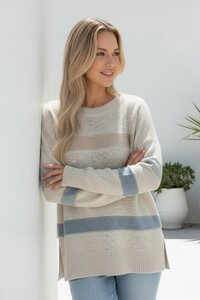 Miracle Contrast Stripe Knit
