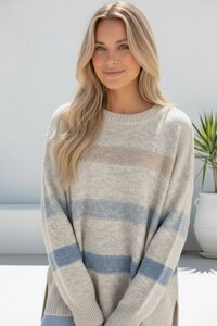 Miracle Contrast Stripe Knit