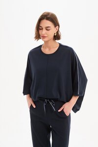 Tirelli Oversized 3/4 Stripe Sleeve Tee