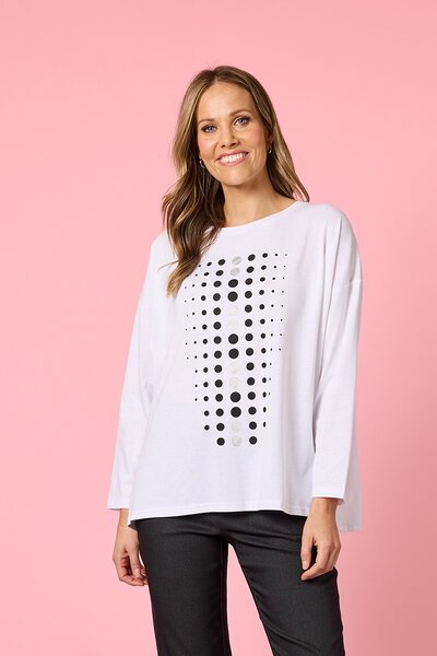 Clarity Elise Spot Top-shop-by-style-Hello Cyril.