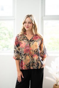 Fria The Label Baroque Rose Blouse