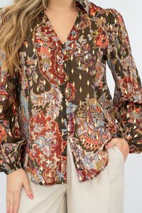 Fria The Label Batik Floral Blouse