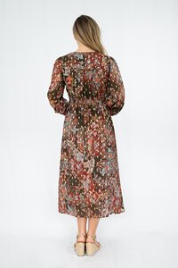 Fria The Label Batik Floral Midi Dress