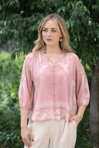 Fria The Label Placement Print Blouse