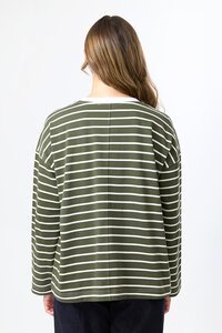 Stella + Gemma Drop Shoulder Stripe Tee