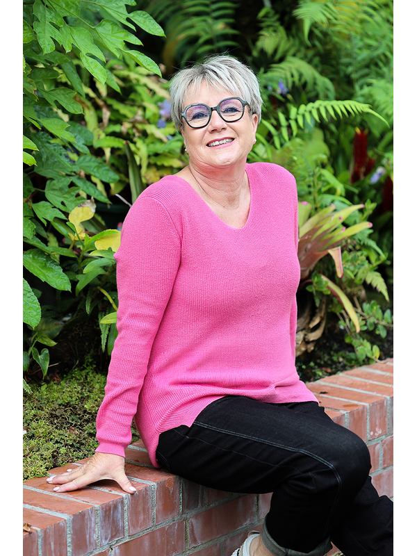 White On Black V Neck Jumper