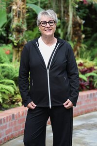 White On Black Short Zip Jacket
