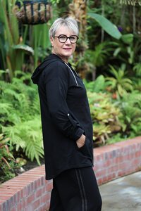 White On Black Oversized Jacket