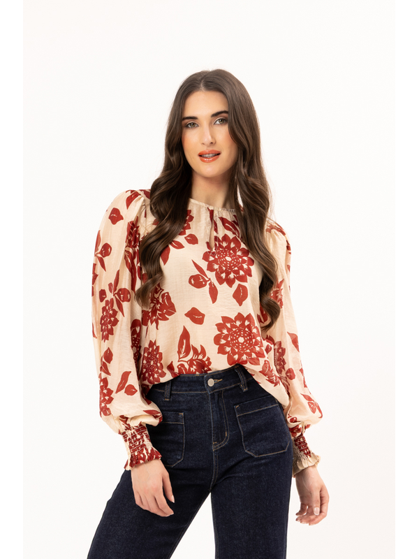 Leila + Luca Scarlett Bloom Havana Top