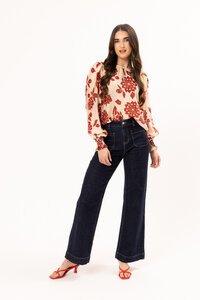 Leila + Luca Scarlett Bloom Havana Top