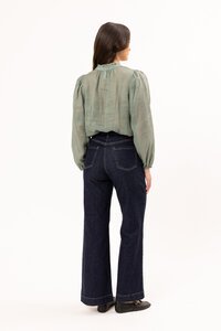 Leila + Luca Seafoam Romance Blouse