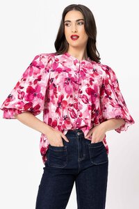 Seeking Lola Blossom Smudge Celia Blouse