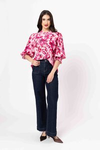Seeking Lola Blossom Smudge Celia Blouse