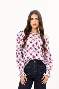 Seeking Lola Violet Bloom Vienna Blouse