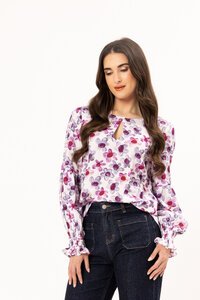 Seeking Lola Violet Bloom Vienna Blouse