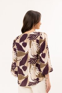 Seeking Lola Royal Plum Brilliance Blouse