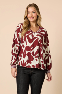 Threadz Aspen Print Top