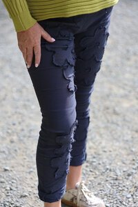 La Strada Flower Stretch Pant