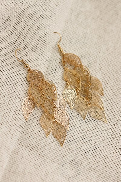 She Jewellery Leaf Drop Earrings-accessories-Hello Cyril.