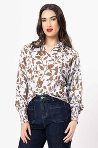 Leila + Luca Walnut Bloom Clara Blouse