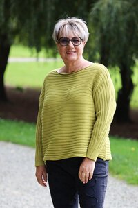 La Strada Wave Pattern Knitted Jumper