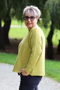 La Strada Wave Pattern Knitted Jumper