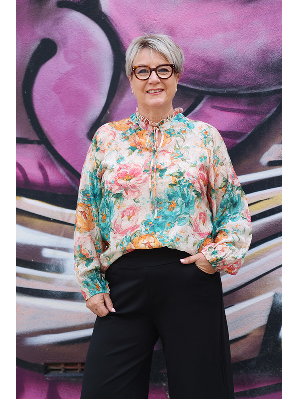 Fria The Label Floral Frill Calibri Top