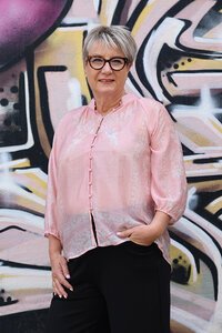 Fria The Label Placement Print Blouse