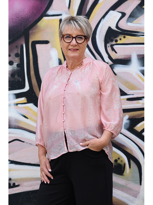 Fria The Label Placement Print Blouse