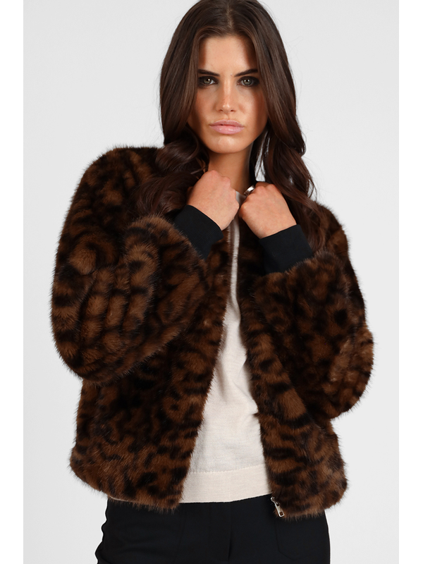 Storm Faux Fur Animal Bomber Jacket