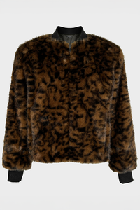 Storm Faux Fur Animal Bomber Jacket