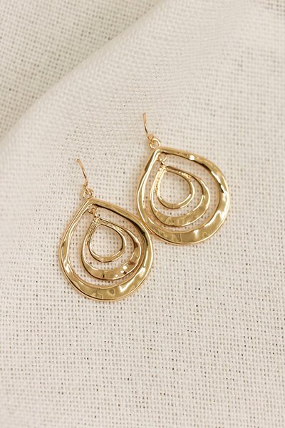 She Jewellery Double Teardrop Earrings-accessories-Hello Cyril.