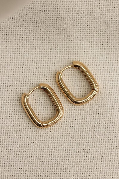 She Jewellery Oval Hoops Earrings-accessories-Hello Cyril.