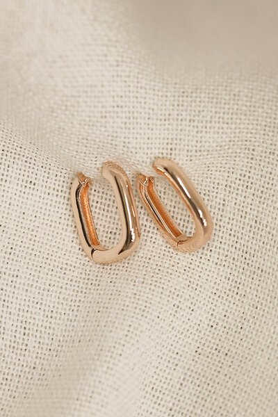 She Jewellery Oval Hoops Earrings-accessories-Hello Cyril.