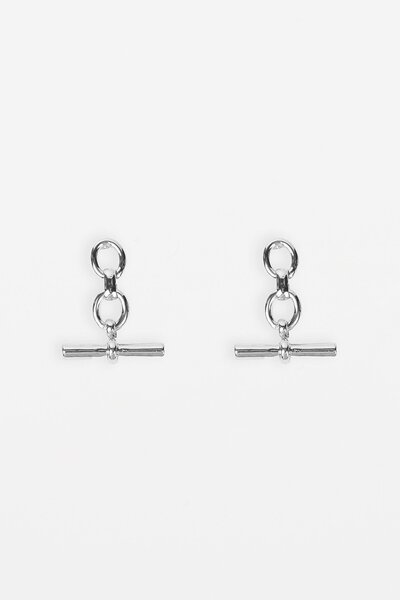 Stella + Gemma Chunky Fob Earring-accessories-Hello Cyril.