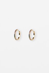 Stella + Gemma Hoop with Crystal Earring