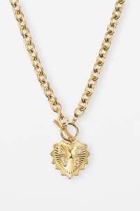 Stella + Gemma Heart Fob Necklace